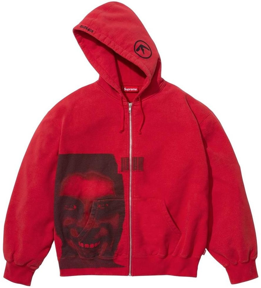 Supreme/Aphex Twin Zip Up Hooded Sweatshirt view 14